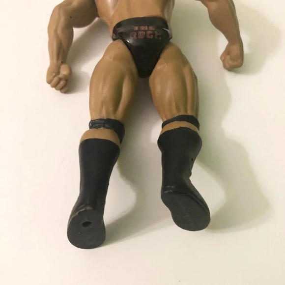 Vintage 1996 The Rock WWF Wrestling Action Figure Dwayne Johnson Jakks Loose - Picture 10 of 16